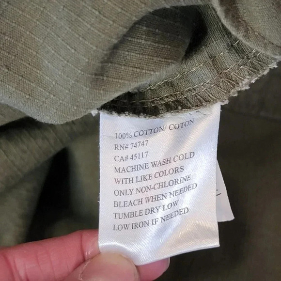 BASS Pro Shops Olive Green 100% Cotton Walking Outdoor Lightweight Pants Plus 46 - Picture 4 of 6